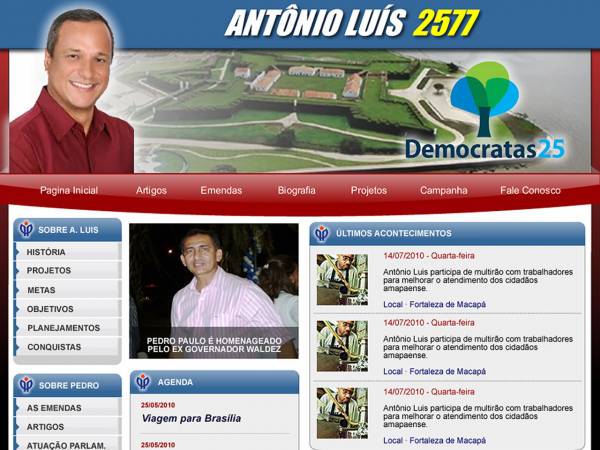 Candidato a deputado estadual da cidade de Macapá Prof. Antônio Luís
