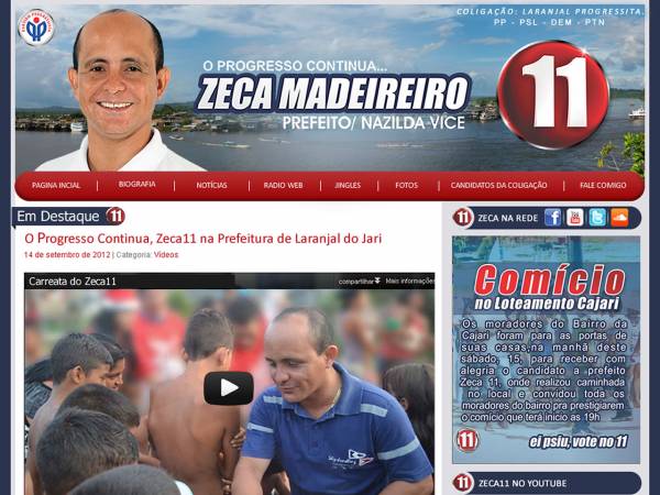 Candidato a prefeitura municipal de Laranjal do Jari Zeca Madeireiro