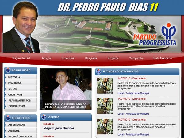 Candidato a governador do estado do Amapá Pedro Paulo Dias Carvalho