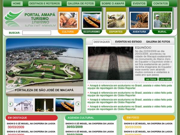 Portal de turismo de todos os 16 municípios do estado do Amapá