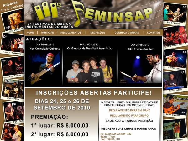 Evento anual de música instrumental do estado do Amapá Feminsap