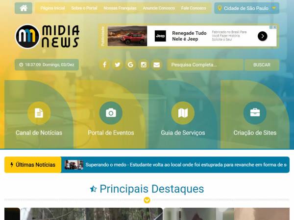Site de notícias do Grupo Mídia Digital, o público sempre bem informado